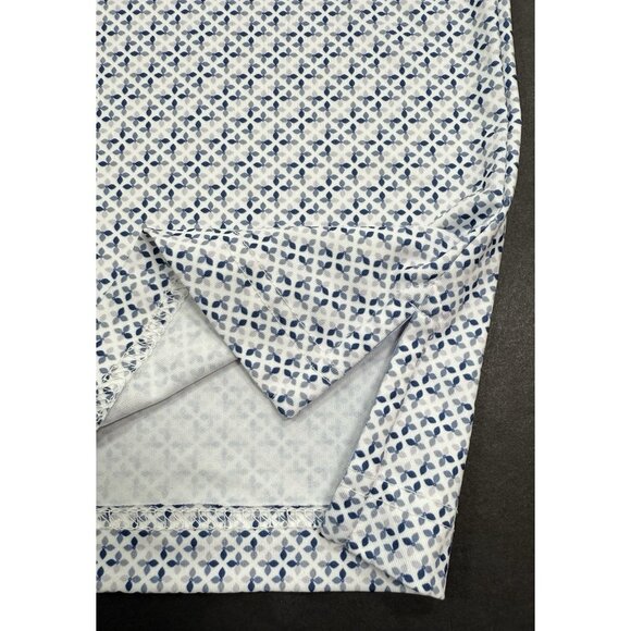 Johnnie-O Mens Polo Shirt Preston Trail Golf Club Size Medium Performance Print - Picture 4 of 9